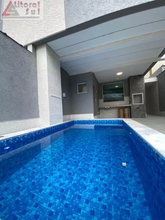 Imagem SOBRADO NOVO 03 SUITES COM PISCINA CHURRASQUEIRA NA TUPI PRAIA GRANDE SP