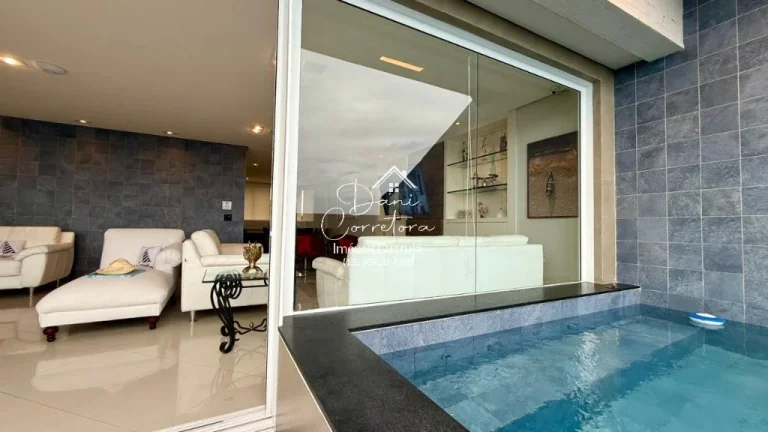 Imagem Cobertura de luxo à venda em Guarujá-SP, Morro Sorocotuba: 4 quartos, 4 suítes, 2 salas, 6 banheiros, 4 vagas, 255m².