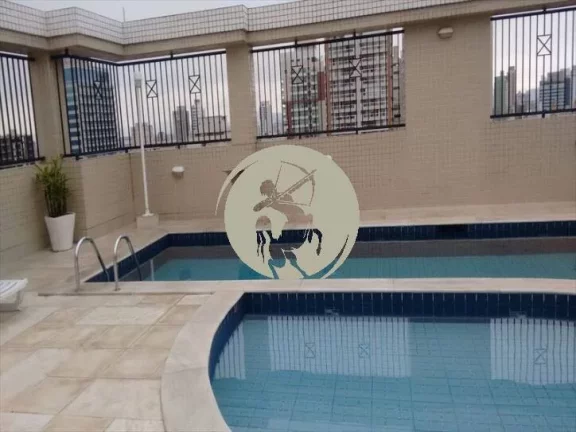 Imagem NO CORAÇÃO DO GONZAGA COM TOTAL INFRA ESTUTURA DE LAZER! APARTAMENTO AMPLO COM 3 SUITES, 3 VAGAS D...