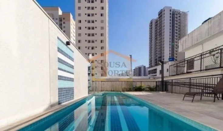 Imagem Apartamento com 55m², dispõe de 2 dormitórios, sendo 1 suite, 2 banheiros, sala para dois ambient...