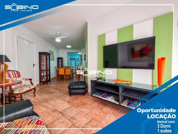 Imagem Apartamento para Locação Anual, com 3 dormitórios 1 suíte 93m² área útil, 2 vagas de garagem