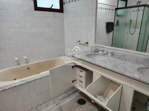 Imagem Apartamento de luxo à venda em Guarujá-SP, no bairro Pitangueiras: 3 quartos, 3 suítes, 2 salas, 5 banheiros, 2 vagas de garagem, 190m².