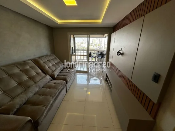 Imagem Apartamento mobiliado no Centro de Cambé com 95m², 3 quartos (1 suíte), sacada com churrasqueira, piscina, salão de festas e baixo condomínio!