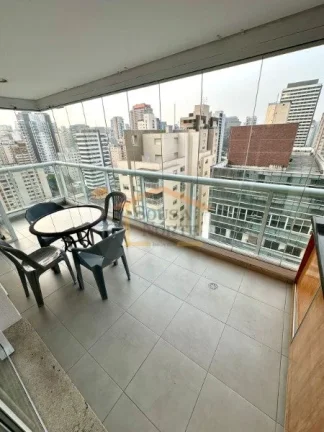 Imagem Apto Mobiliado,1 dormitório, sendo 1 suite, sala 2 ambientes, sacada ampla, com vista, cozinha ampl...
