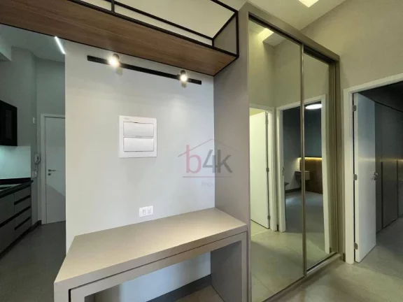 Imagem Apartamento com 34m² com 1 dormitório, 1 banheiro, 1 vaga de Garagem, semi mobiliado - Brooklin