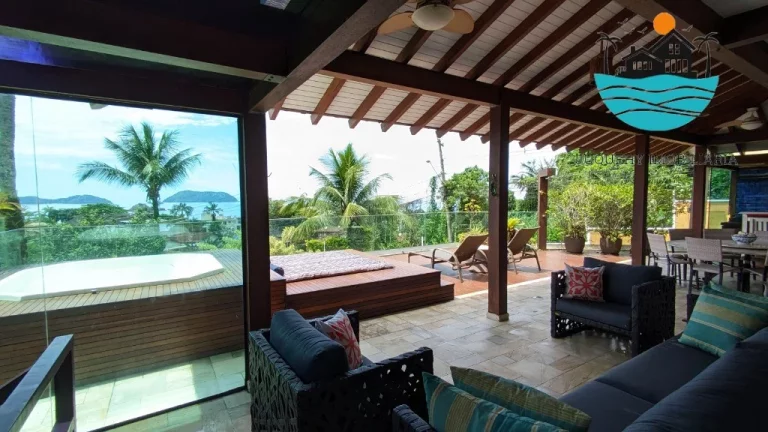 Imagem Casa a Venda e Juquehy, Aluguel anual e Temporada - 5 Suítes, max. 10 pessoas, piscina, área gourmet, Tênis, sauna, 300m² | Juquehy Imobiliária