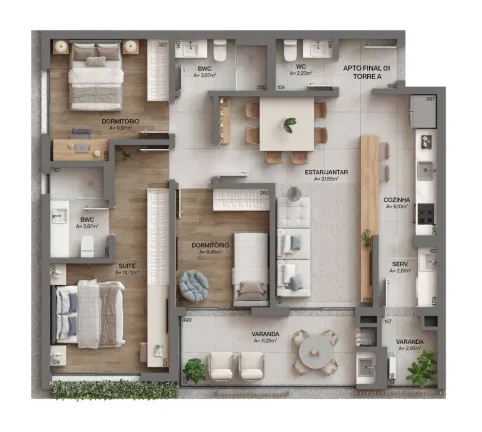 Imagem Apartamento 2 Dormitórios para venda em Florianópolis - SC