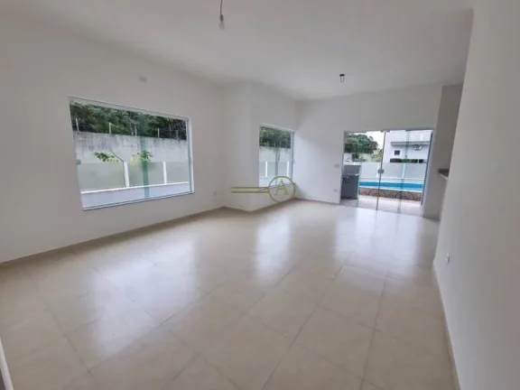 Imagem Casa térrea à venda nova Condomínio Três Marias Piscina com cascata