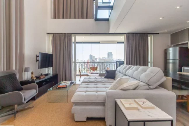 Imagem Meta Title: Cobertura Geo Berrini: 108m² de Skyline e Rentabilidade no Brooklin