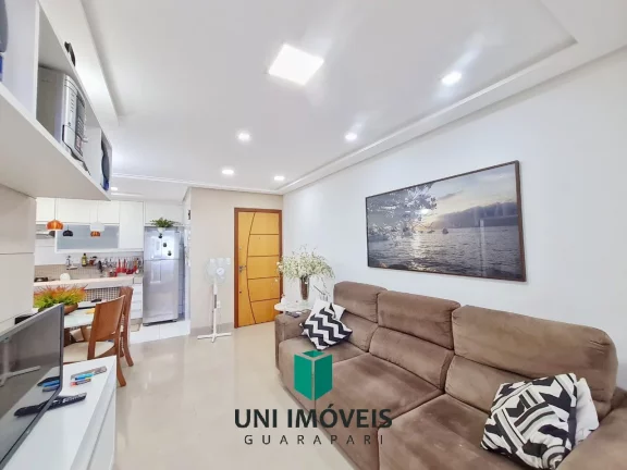 Imagem Lindo apartamento 2 quartos com varanda gourmet, piscina e vista mar a venda na Praia do Morro