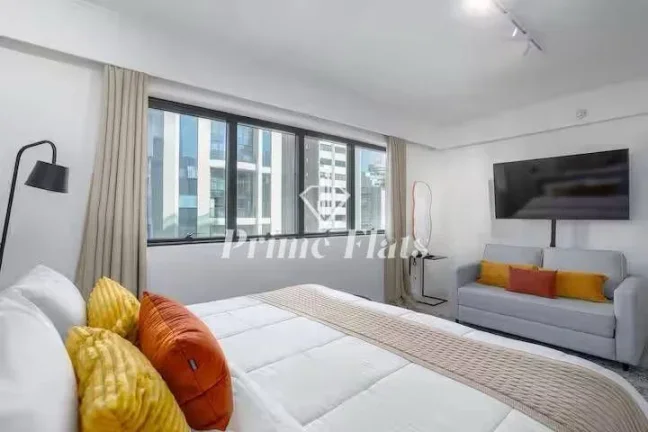 Imagem Flat disponível para locação no Meliá Ibirapuera, com 26m², 1 dormitório e 1 vaga