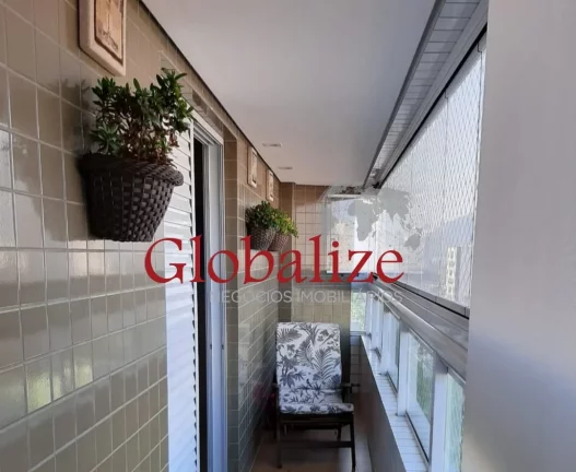 Imagem Lindo apartamento mobiliado com planejados 3 dormitórios sendo 2 suítes localizado no bairro do Campo Grande em Santos (SP) por R$.1.950.000,00
