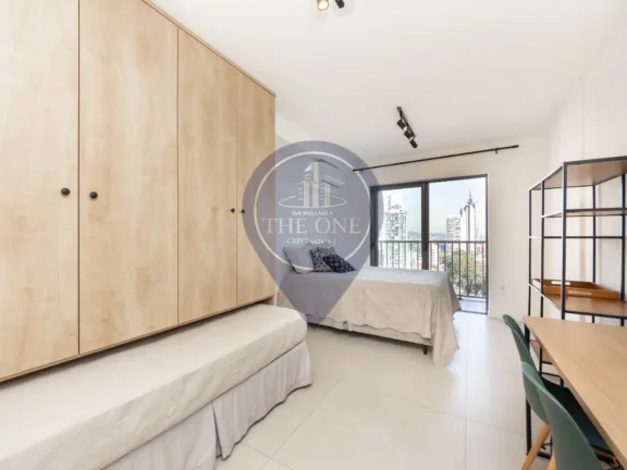 Imagem Venda de Apartamento de 1 Quarto na Cidade de São Paulo-SP, Bairro Pinheiros: Suite, Sala, Banheiro, 27m² de área!
