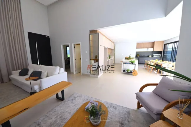 Imagem Casa moderna com 3 suítes e escritório à venda, por R$ 2.100.000 - Condomínio Próximo Parque Ecológico - Indaiatuba/SP