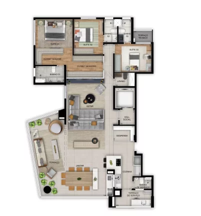 Imagem Apartamento em Vila Madalena São Paulo SP, apartment in São Paulo Brazil, apartamento 4 quartos em Vila Madalena São Paulo, apartamento em construção