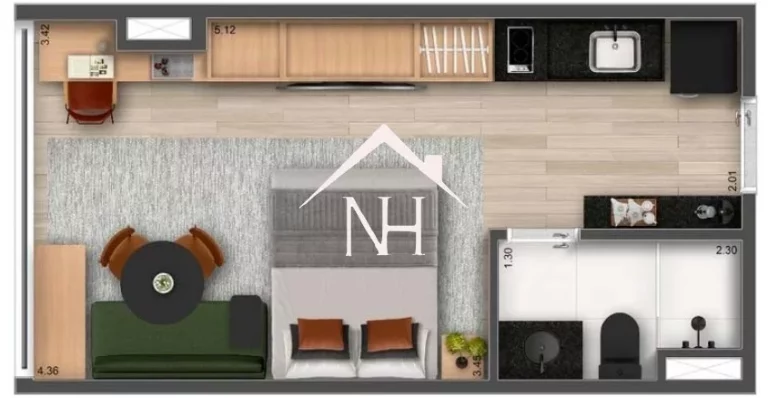 Imagem studio de 25m na vila mariana c/ dormitório e varanda,churrasqueira,cinema,piscina,salão de jogos,bicicletário,coworking,pet place,lavanderia,fitness