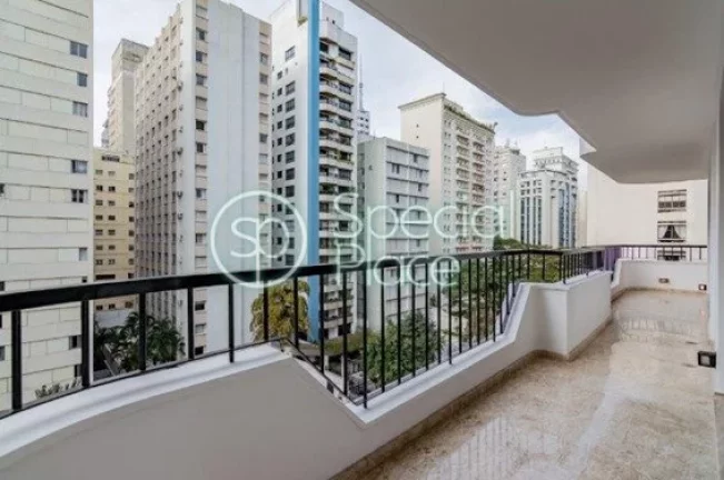 Imagem Lindo apartamento com 293m² no Jardim Paulista. Amplo living com varandas, lavabo, 04 dormitórios ...