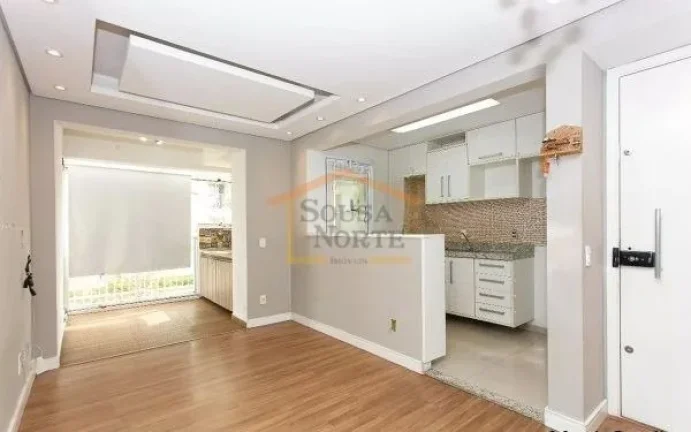 Imagem Apartamento 2 dormitórios, sendo 1 suíte, sala 2 ambientes, pisos em madeira, sacada gourmet, cozi...
