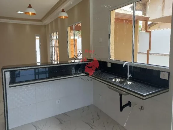 Imagem Casa Terrea nova sem uso 60m2 da Praia , 3 dorms c suite , quintal piscina , 4 vagas , bairro Gaivota, Itanhaem