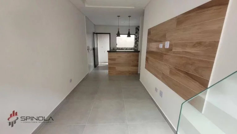 Imagem Sobrado com 2 dormitórios à venda, 57 m² por R$ 350.000,00 - Maracanã - Praia Grande/SP
