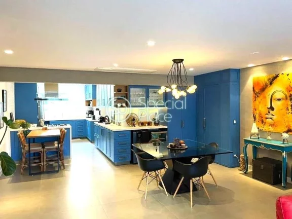 Ãtimo apartamento Ã  venda no Brooklin - Ãrea: 167,00mÂ² - Living amplo com terraÃ§o na copa das Ã...