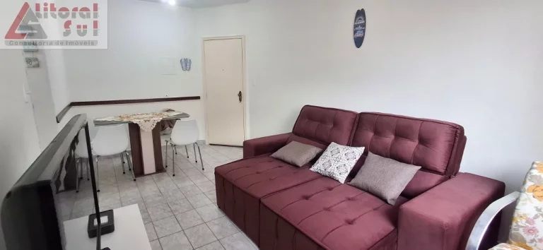 Imagem Excelente oportunidade de investimento: Apartamento à venda em Praia Grande-SP, Aviação! 1 quarto, 1 sala, 1 banheiro, 1 vaga, 50m².