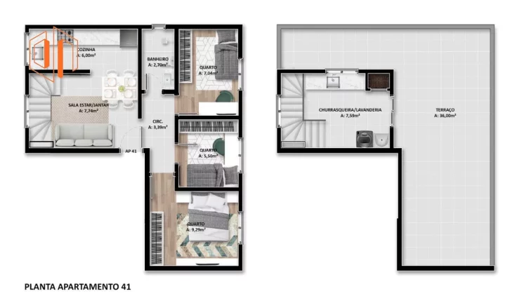 Imagem Apartamento para Venda em São José dos Pinhais, Parque da Fonte, 3 dormitórios, 1 banheiro, 1 vaga