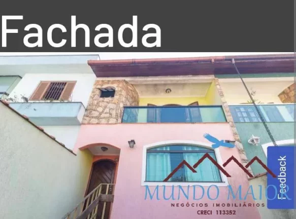 Sobrado com 3 Quartos e 4 banheiros à Venda, 220 m por R$ 820.000!