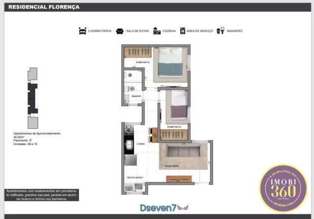 Imagem Apartamento á venda na Vila Formosa, 2 dormitórios , sacada
