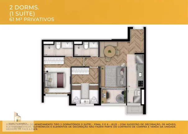 Imagem Apartamento à venda em Osasco, Bela Vista, com 2 quartos, 61m2
