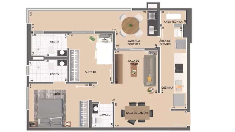 Imagem Apartamento com 2 dorms, Canto do Forte, Praia Grande - R$ 515 mil, Cod: 1855