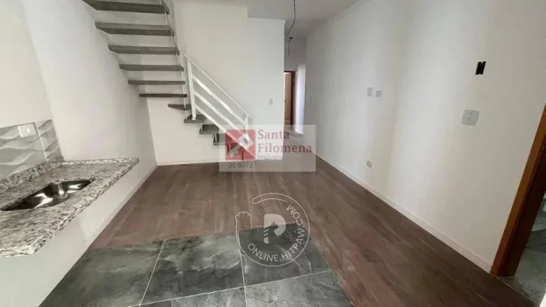 Imagem Cobertura para Venda em Santo André, Vila Pires, 2 dormitórios, 1 suíte, 3 banheiros, 2 vagas