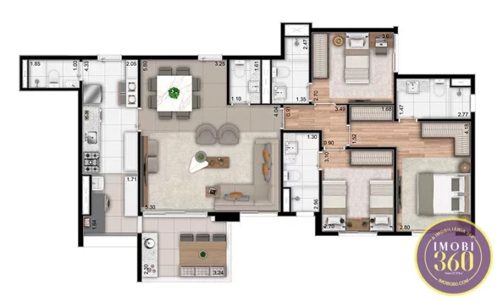 Imagem MONDO ANALIA FRANCO - APTOS DE 88 A 115 MTS, PRONTO - NOVO (20% DE ENTRADA)!
