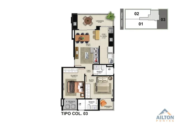 Imagem Lançamento Residencial Torre das Águas - Praia do Morro - Guarapari/ES