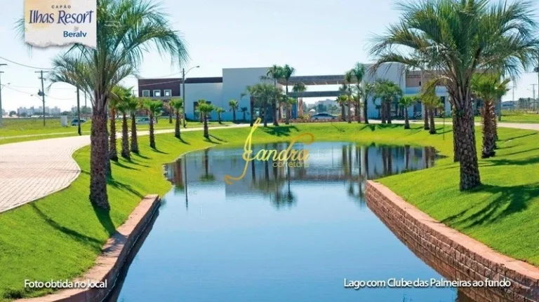 Imagem Terreno condomínio Ilhas Resort pronto para construir Beira Lago