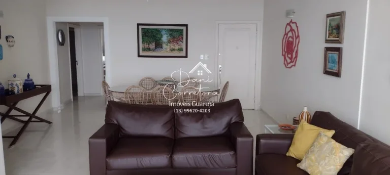 Imagem Imperdível! Apartamento à venda em Guarujá-SP, 4 quartos, 4 suítes, 2 salas, 2 banheiros, 1 vaga de garagem, 200m² na Pitangueiras.