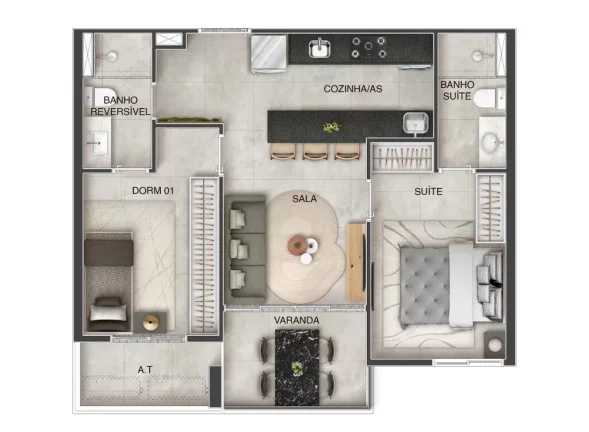 Imagem APARTAMENTO RESIDENCIAL em Vila Velha - ES, Coqueiral de Itaparica