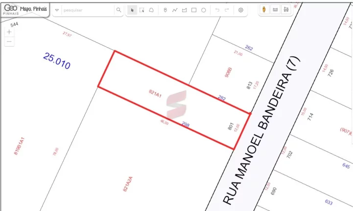 Imagem TERRENO à venda por R$ 850.000,00 no bairro Vargem Grande - PINHAIS / PR