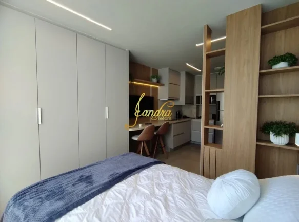 Imagem Apartamento loft(JK) com box e infra MOBILIADO E DECORADO