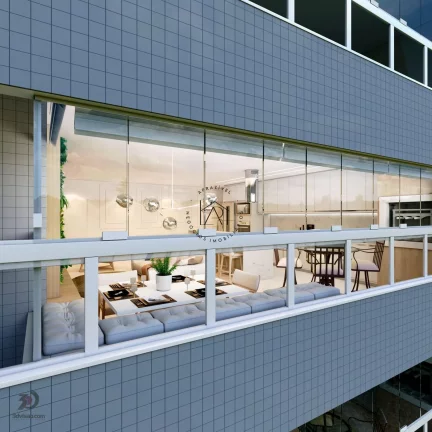 Imagem Apartamento na Planta para Venda em Praia Grande, Aviacao, 3 dormitórios, 3 suítes, 4 banheiros, 3 vagas