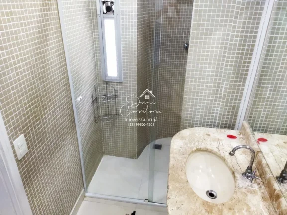 Imagem Apartamento com lazer à venda em Pitangueiras, Guarujá-SP: 3 quartos, 2 suítes, 2 salas, 3 banheiros, 2 vagas, 124m².