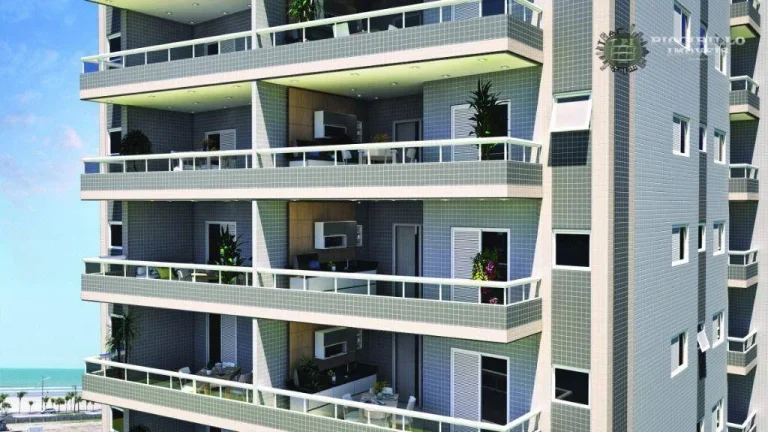 Imagem Apartamento com 3 dormitórios à venda, 100 m² por R$ 881.496,00 - Vila Guilhermina - Praia Grande/SP