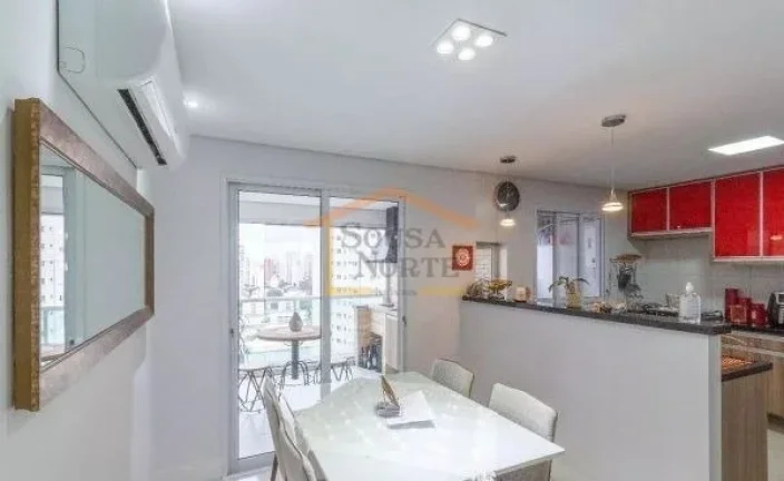 Imagem Apartamento 2 dormitórios, sendo 1 suíte, piso laminado, sala 2 ambientes, varanda gourmet com chu...