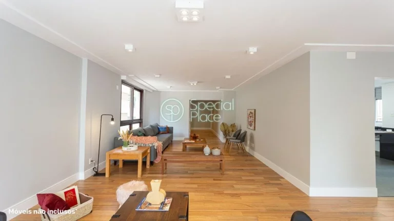 Imagem Excelente apartamento com 198m² no Jardim América Living super espaçoso com varanda e amplos jane...