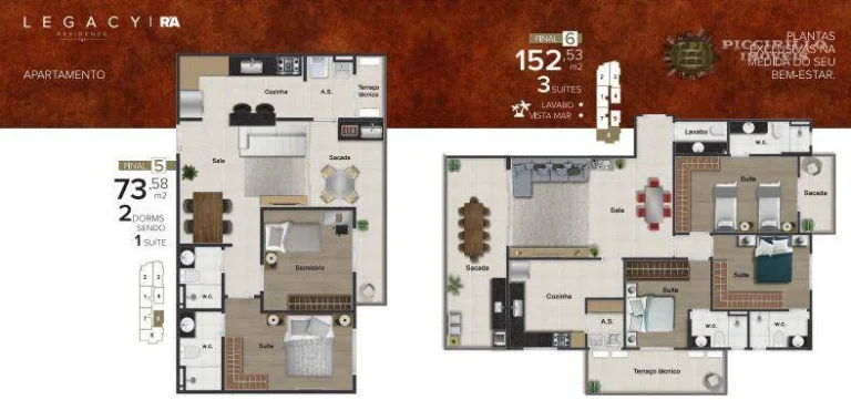 Imagem Cobertura com 3 dormitórios à venda, 133 m² por R$ 1.330.000,00 - Vila Guilhermina - Praia Grande/SP