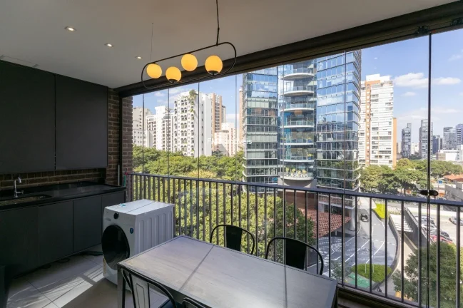 Imagem Apartamento à venda em São Paulo-SP, Itaim Bibi: 1 quarto, 1 sala, 1 banheiro, 1 vaga de garagem, 48m². Venha conferir!
