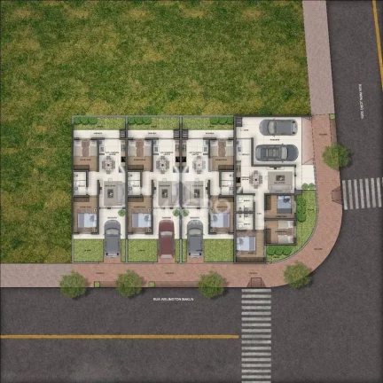 Imagem Geminado de esquina | Jaraguá 99 | 3 quartos (1 suíte) | 92m²