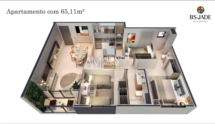Imagem BS JADE RESIDENCE - APARTAMENTOS À VENDA, JOAQUIM TAVORA, FORTALEZA-CE.