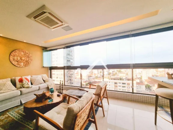 Imagem Apartamento com 3 quartos à venda, 171 m² por R$ 2.400.000 - Embaré - Santos/SP