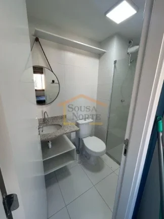 Imagem Apartamento de 25 m², mobiliado, com 1 dormitório, 1 banheiro e armários na cozinha, quarto e ban...